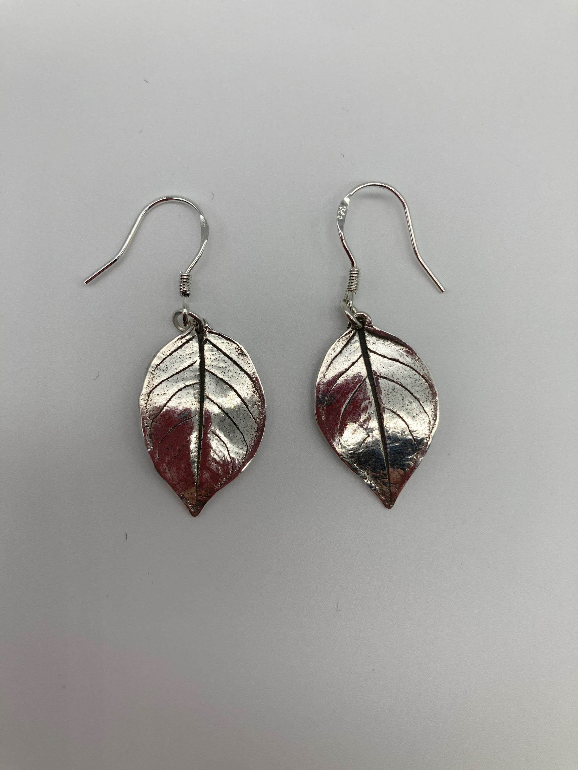 Silver Leaf Earrings 8