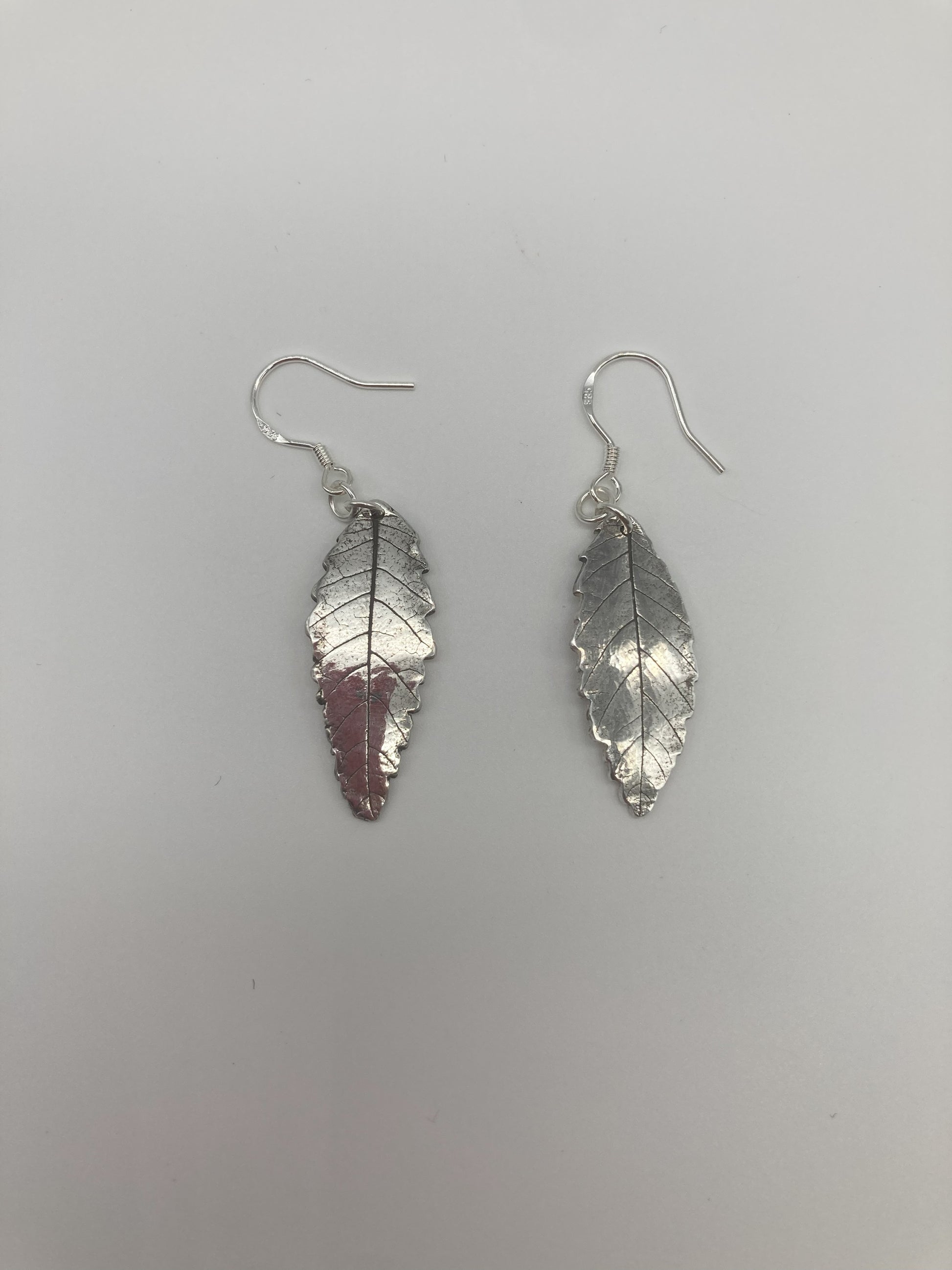Silver Leaf Earrings 7