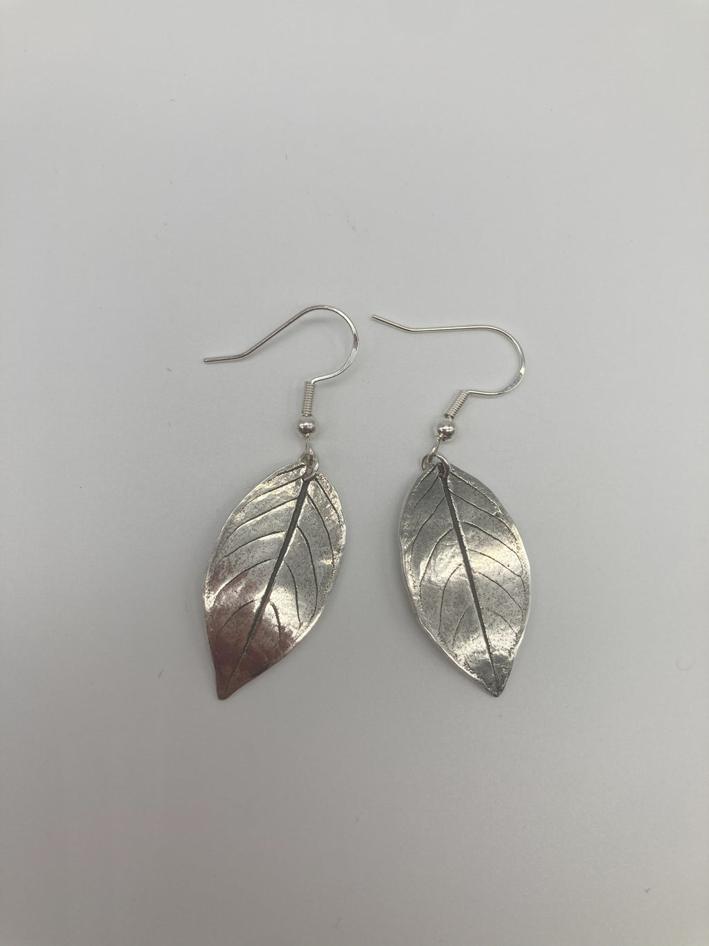 Silver Leaf Earrings 6