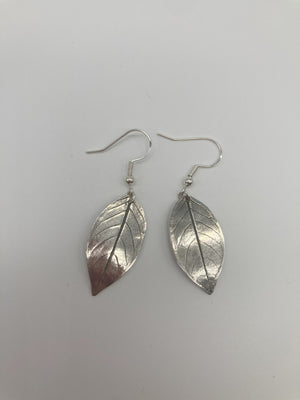 Silver Leaf Earrings 6
