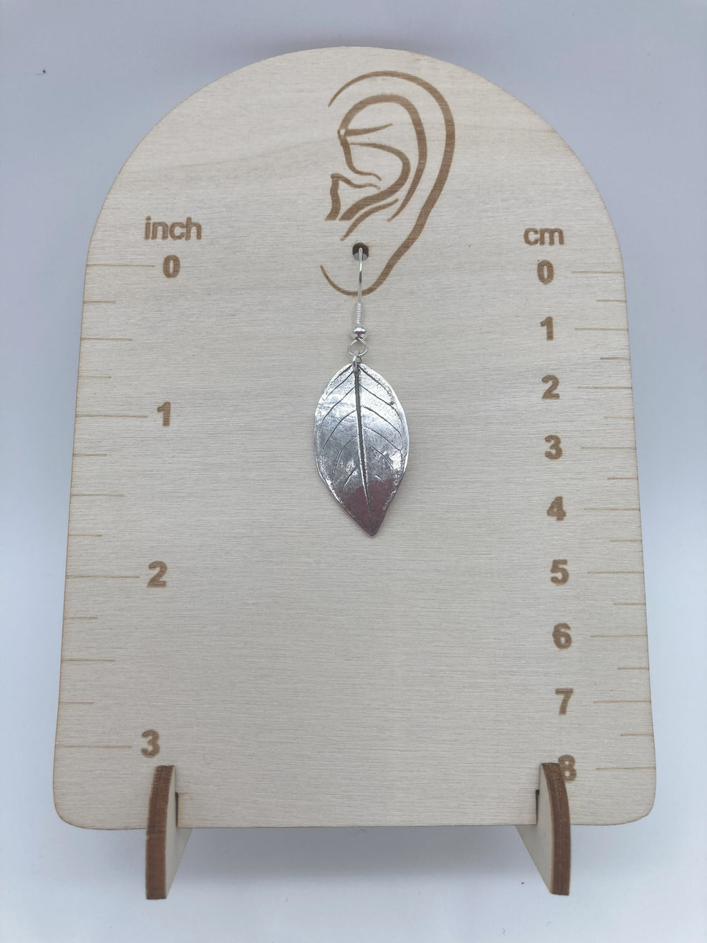 Silver Leaf Earrings 6