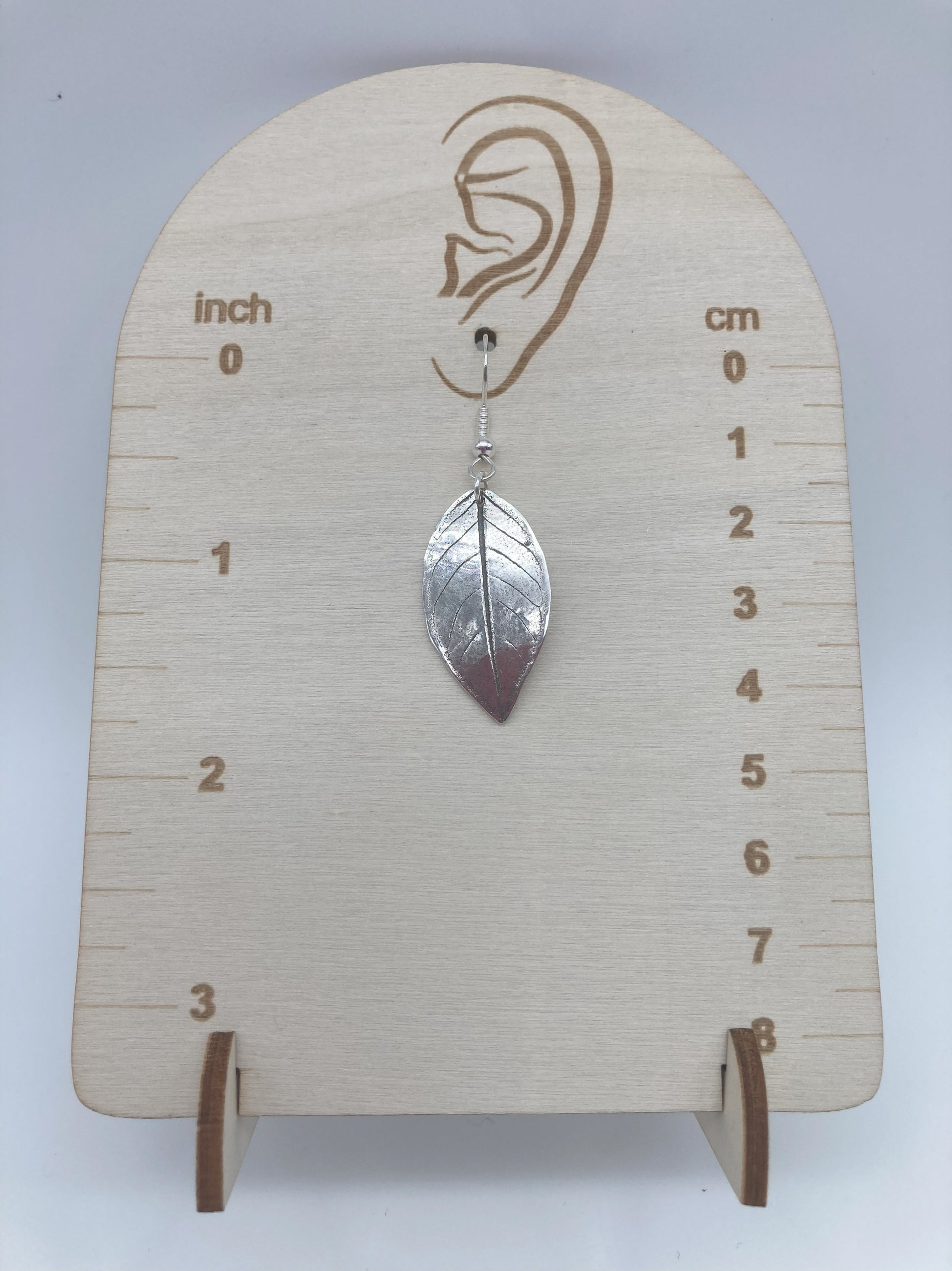Silver Leaf Earrings 6