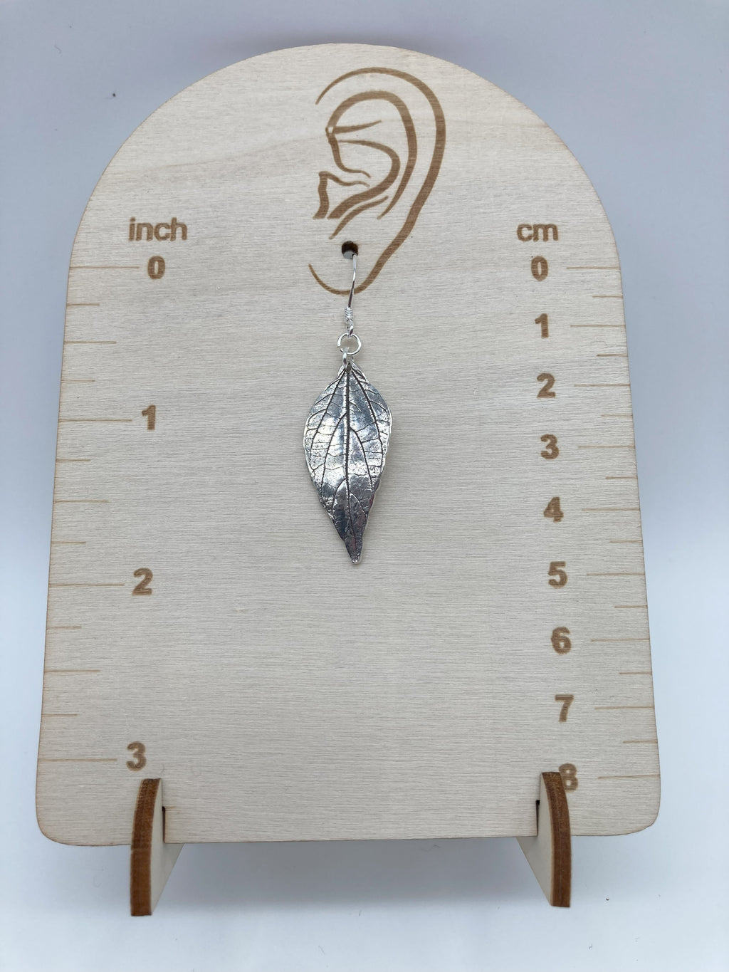Silver Leaf Earrings 5