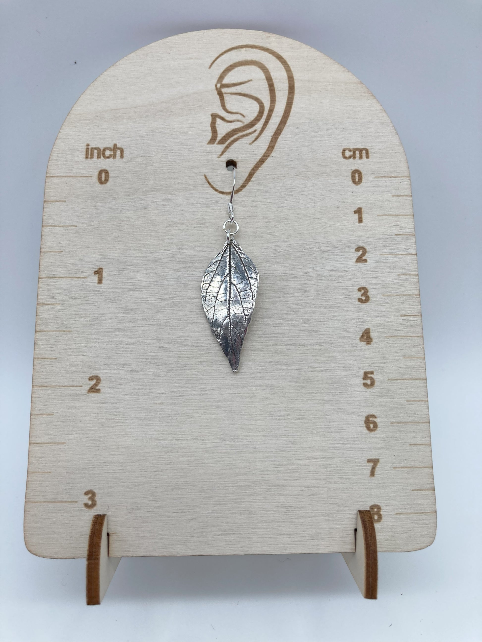 Silver Leaf Earrings 5