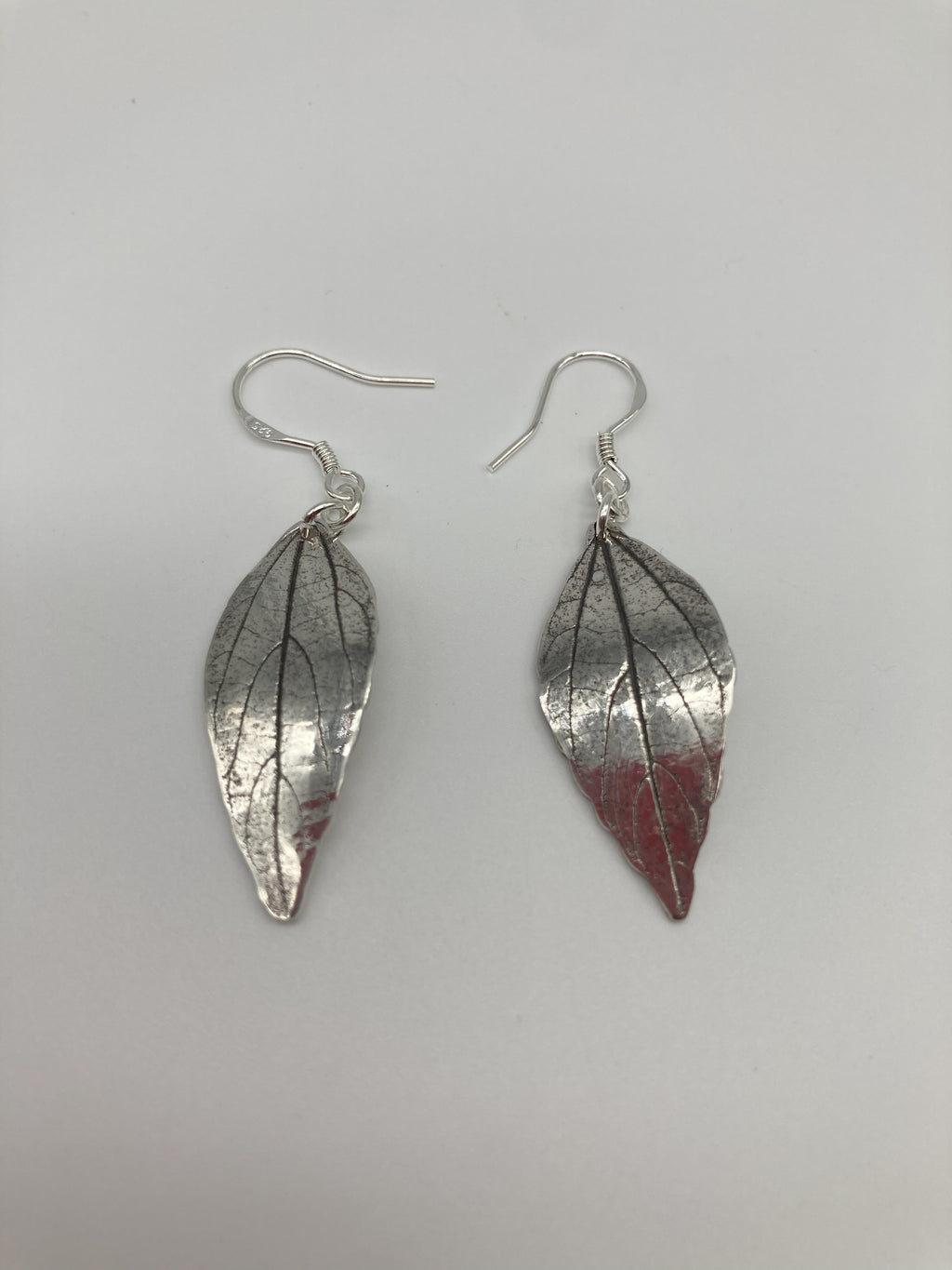 Silver Leaf Earrings 4