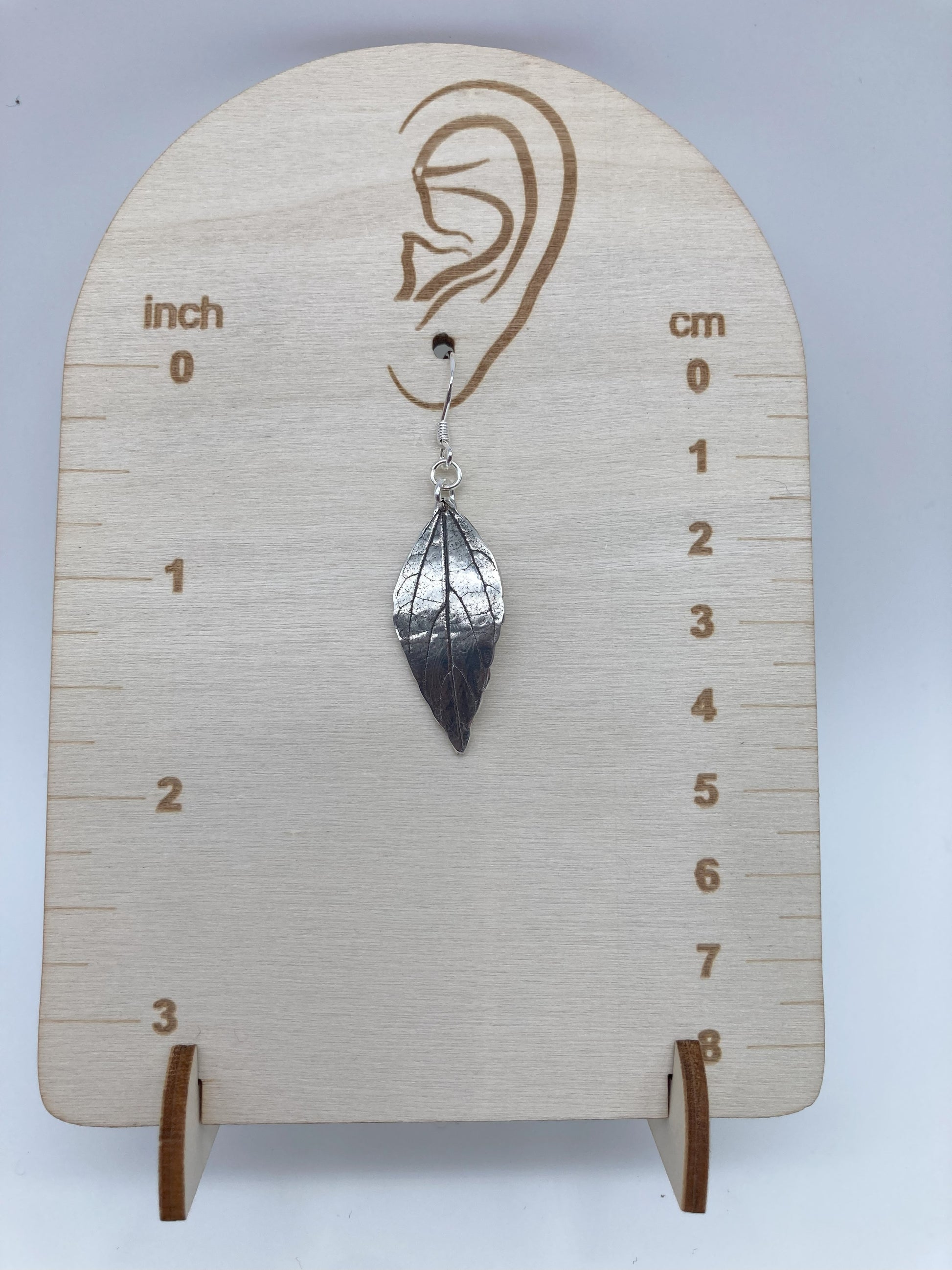 Silver Leaf Earrings 4