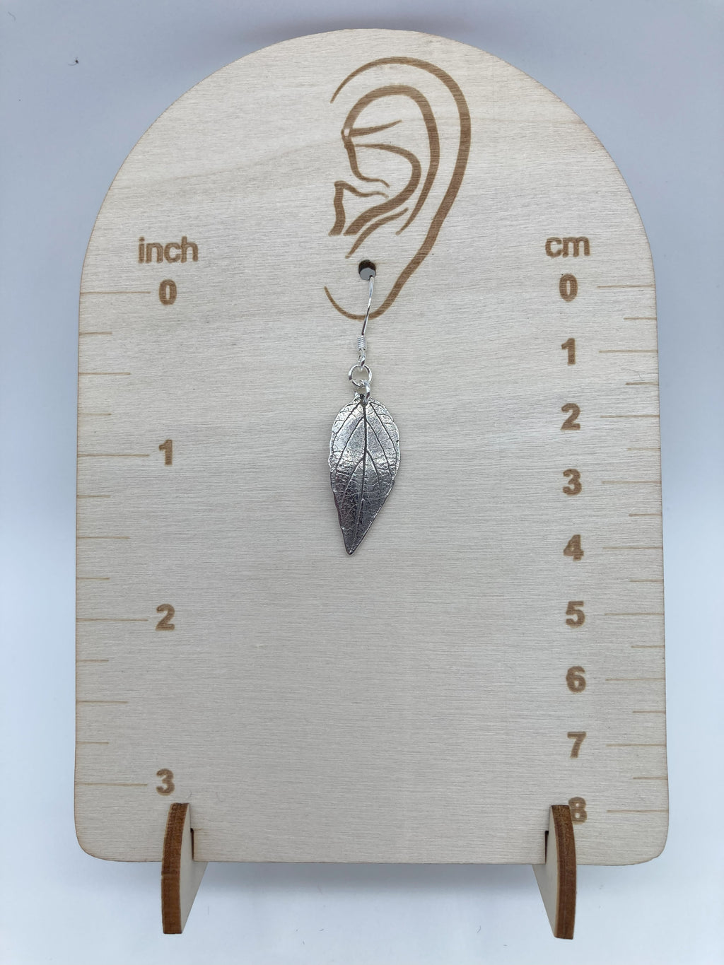 Silver Leaf Earrings 3