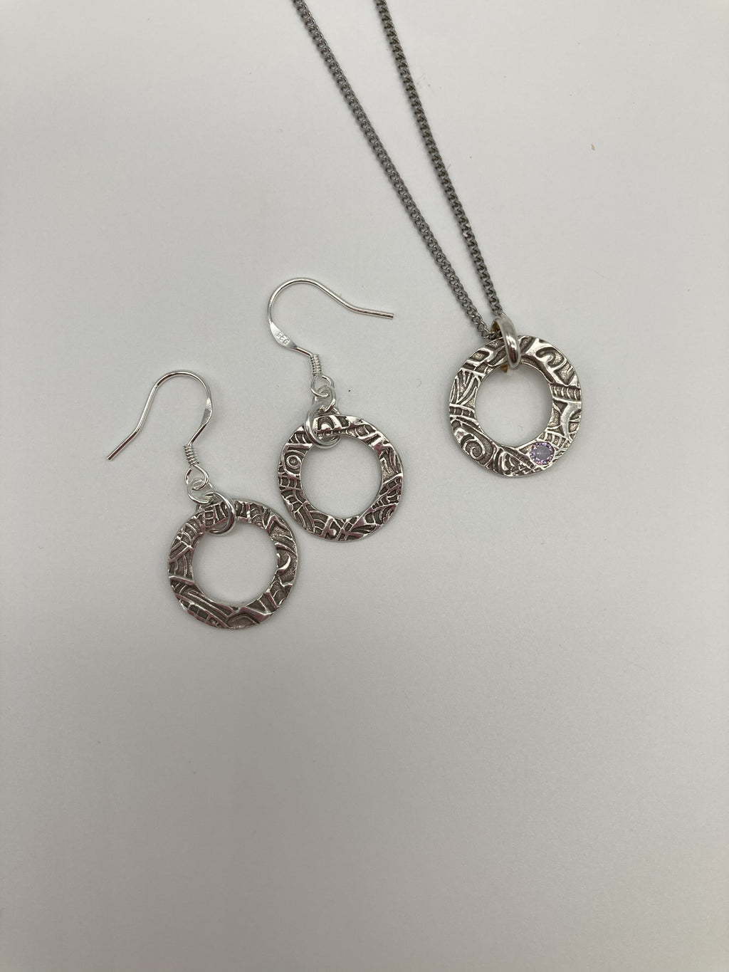 Tribal Zen Pendant and Earring Set