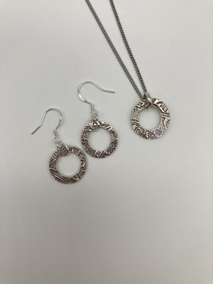 Tribal Zen Pendant and Earring Set