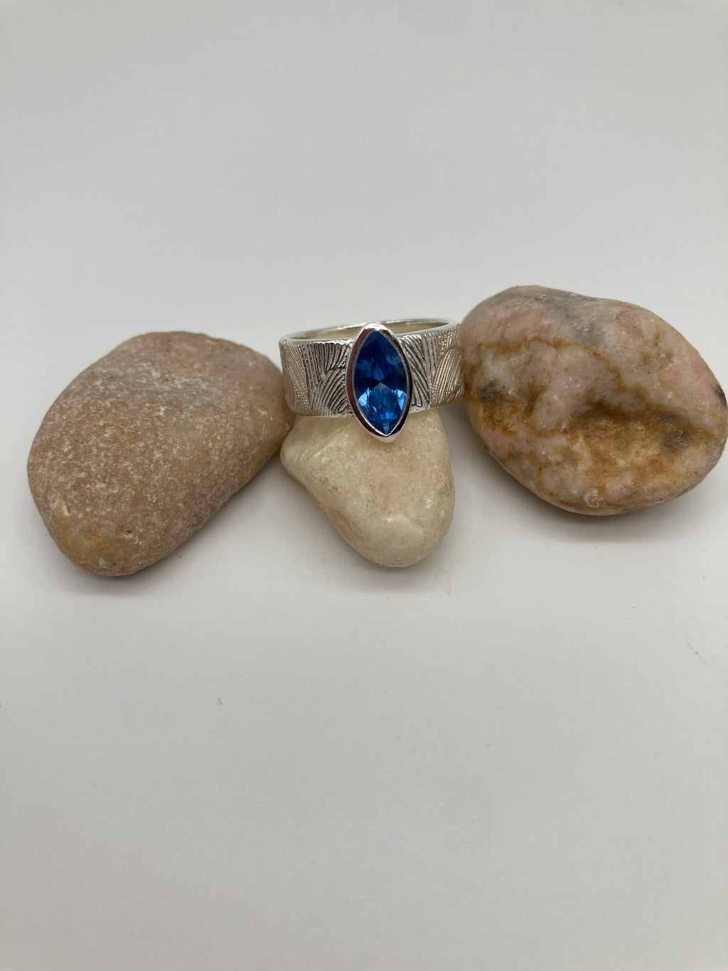 Magnolia Petal Sapphire Ring