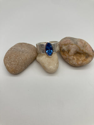 Magnolia Petal Sapphire Ring