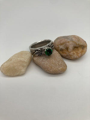 Emerald Leaves Ring