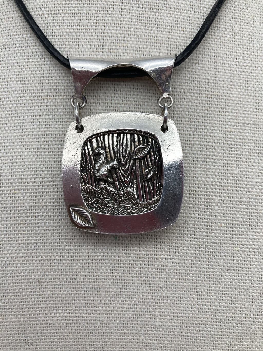 Leaping Squirrel Storybook Necklace