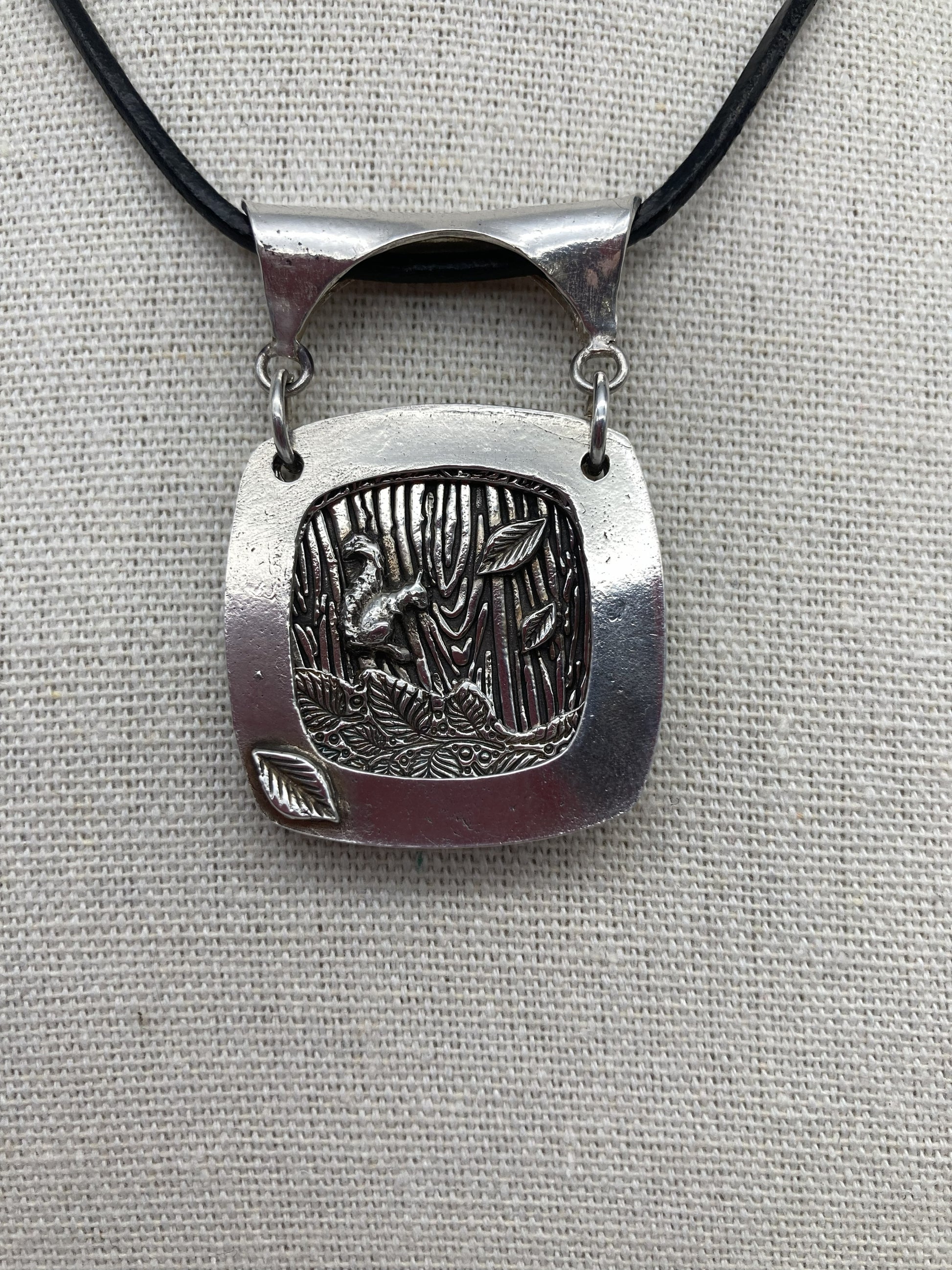 Leaping Squirrel Storybook Necklace