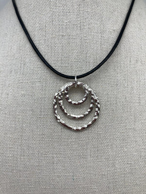 Organic Ripples Silver Jewelry Set