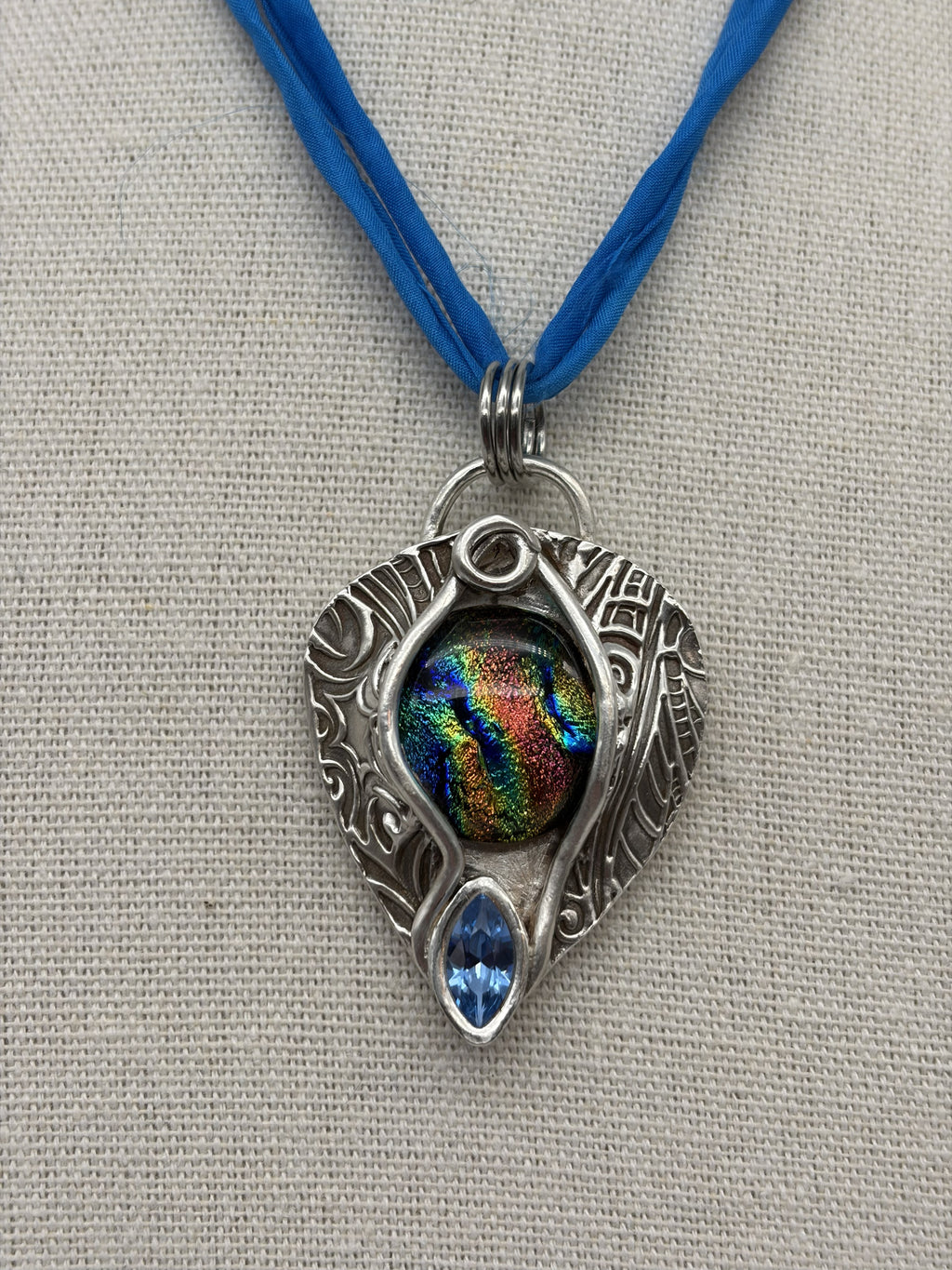 Rainbow Whisper Tribal Pendant