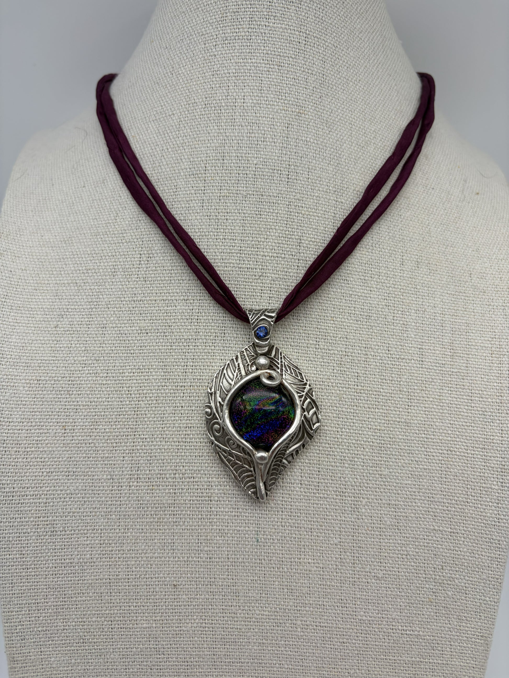 Celestial Earth Silver Clay Pendant