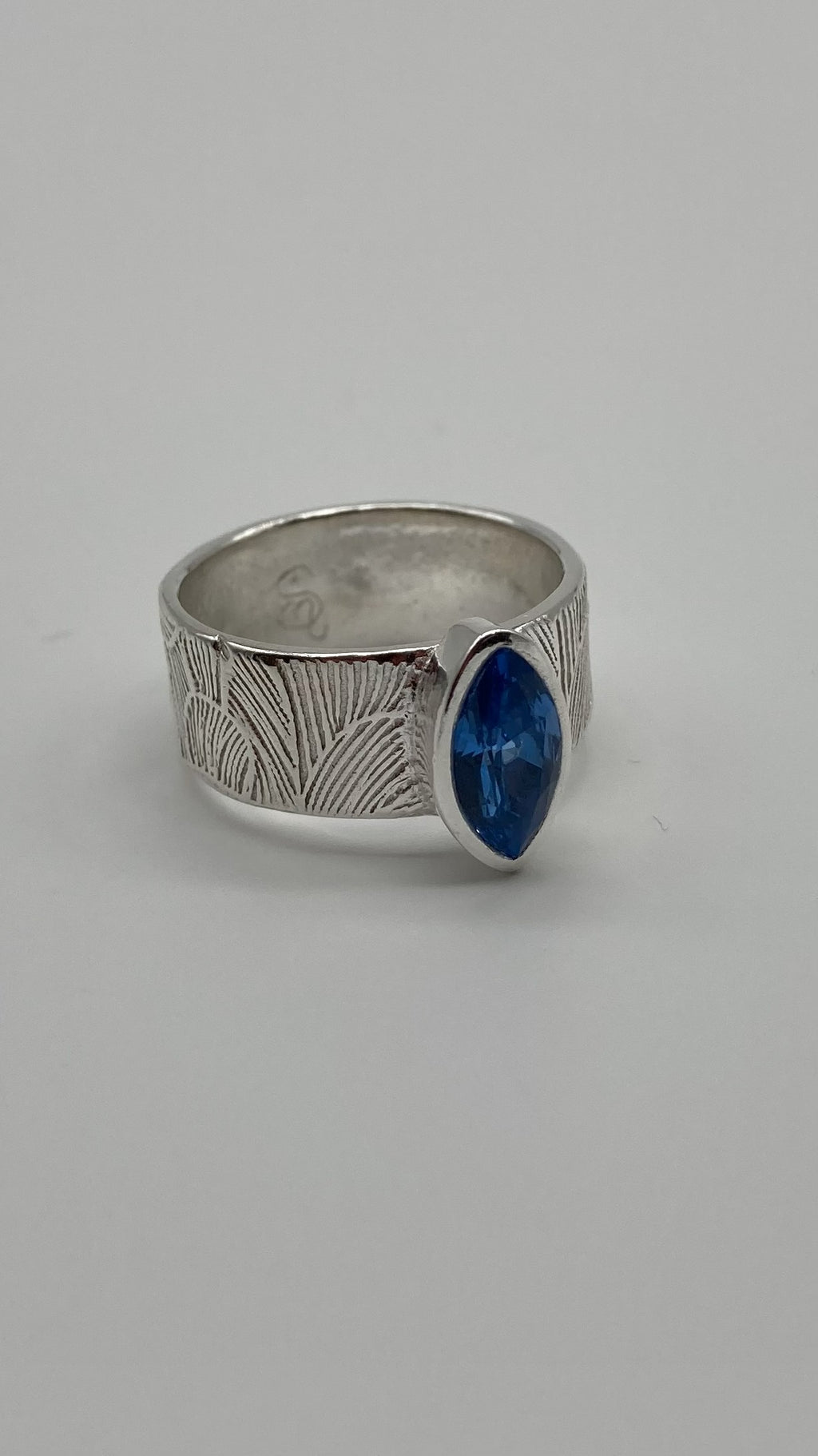 Magnolia Petal Sapphire Ring