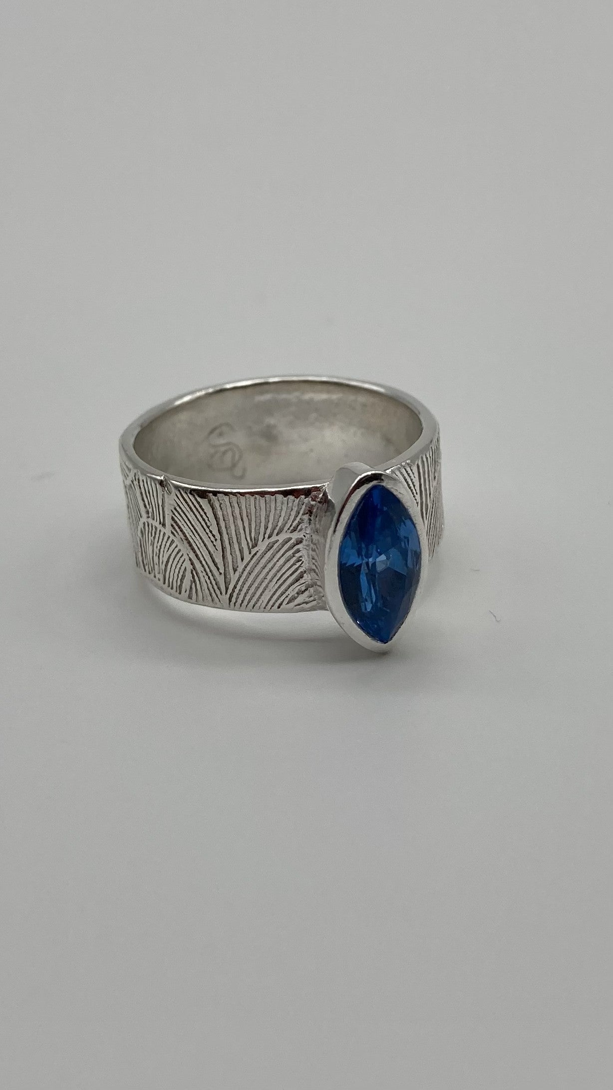 Magnolia Petal Sapphire Ring